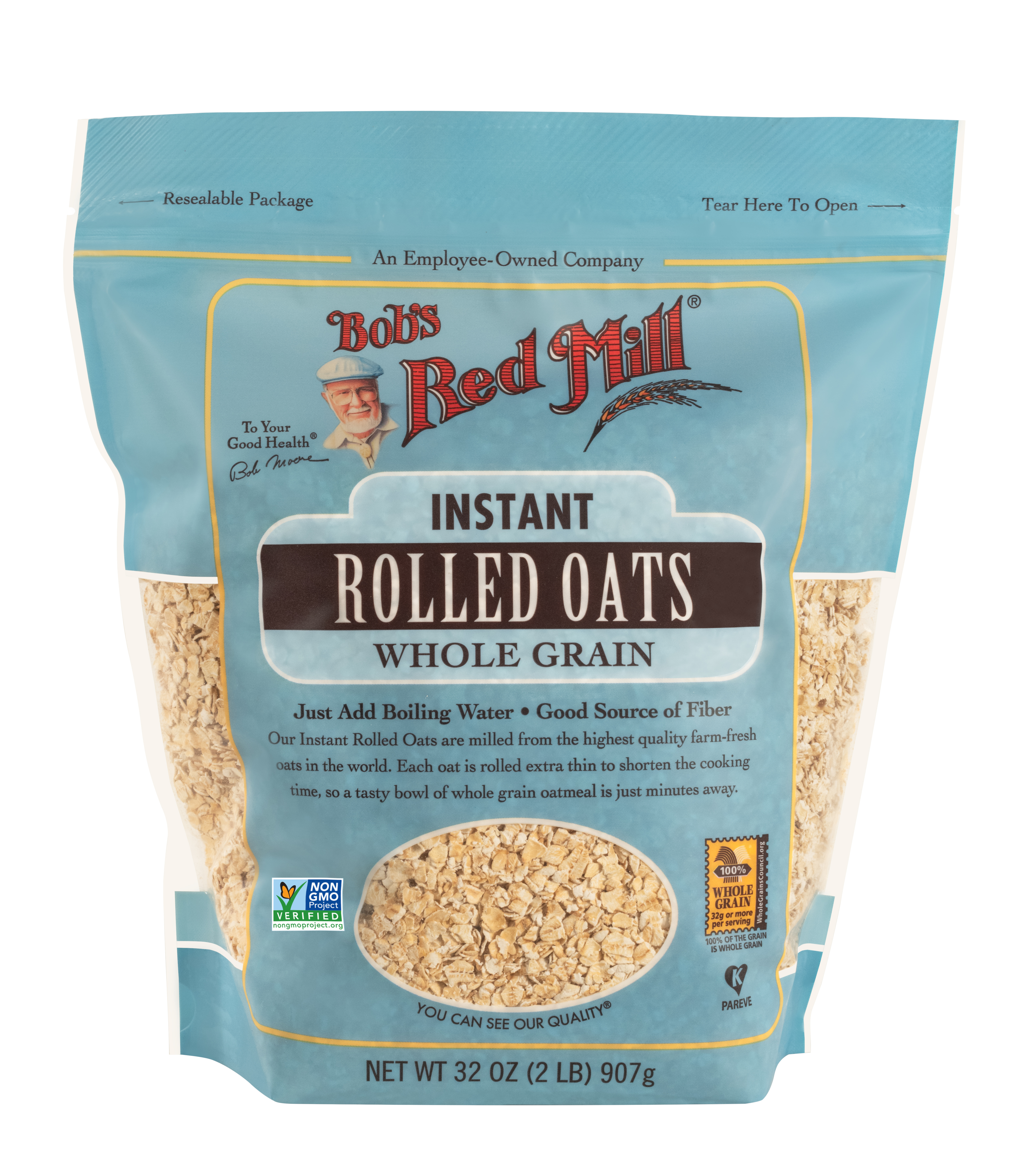 Oats Rolled Instant- front 32 oz