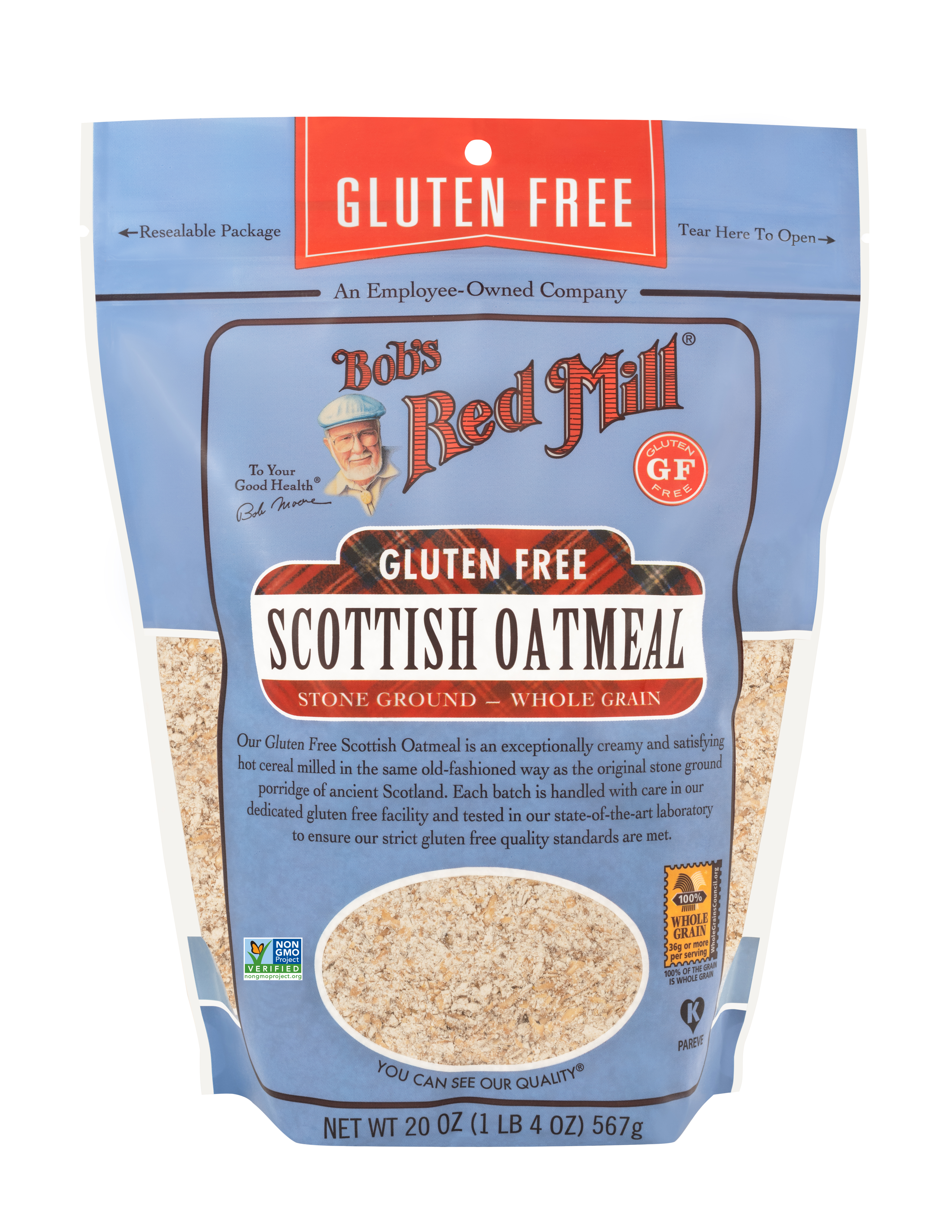 Gluten Free Scottish Oatmeal- front