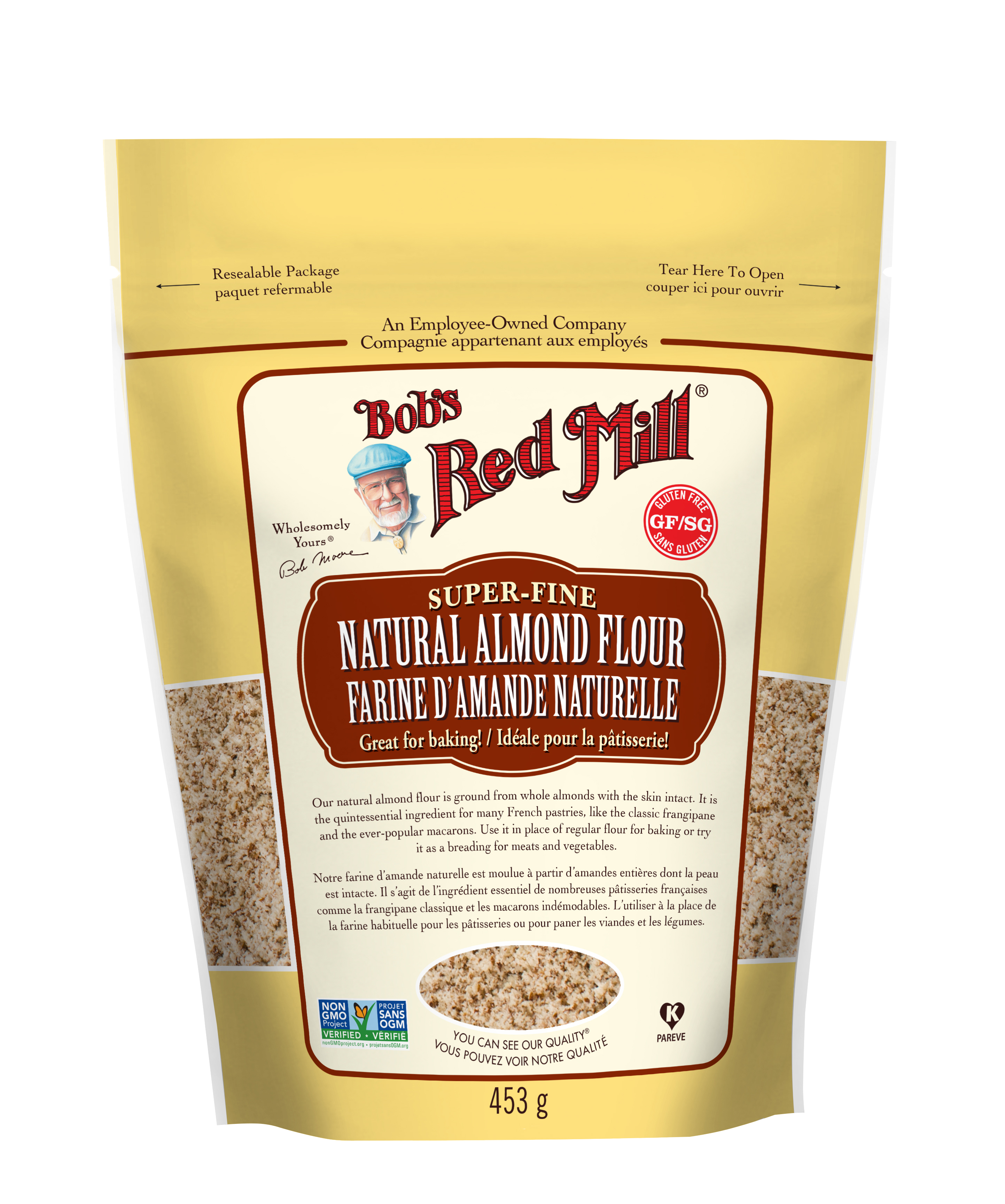 Natural almond flour - SUP - 453g - front - canadian