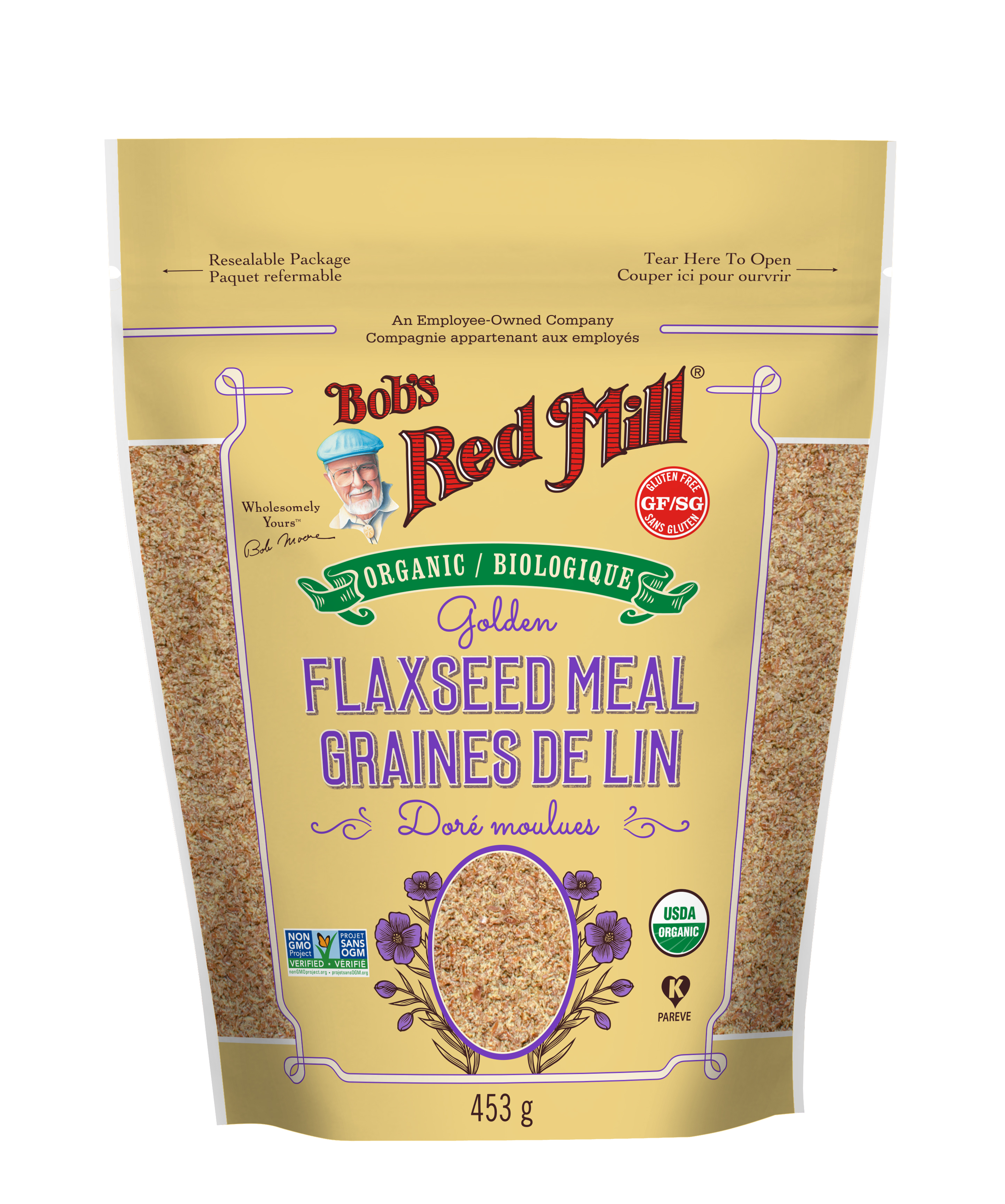 OG Flaxseed meal - canadian - 453g - front