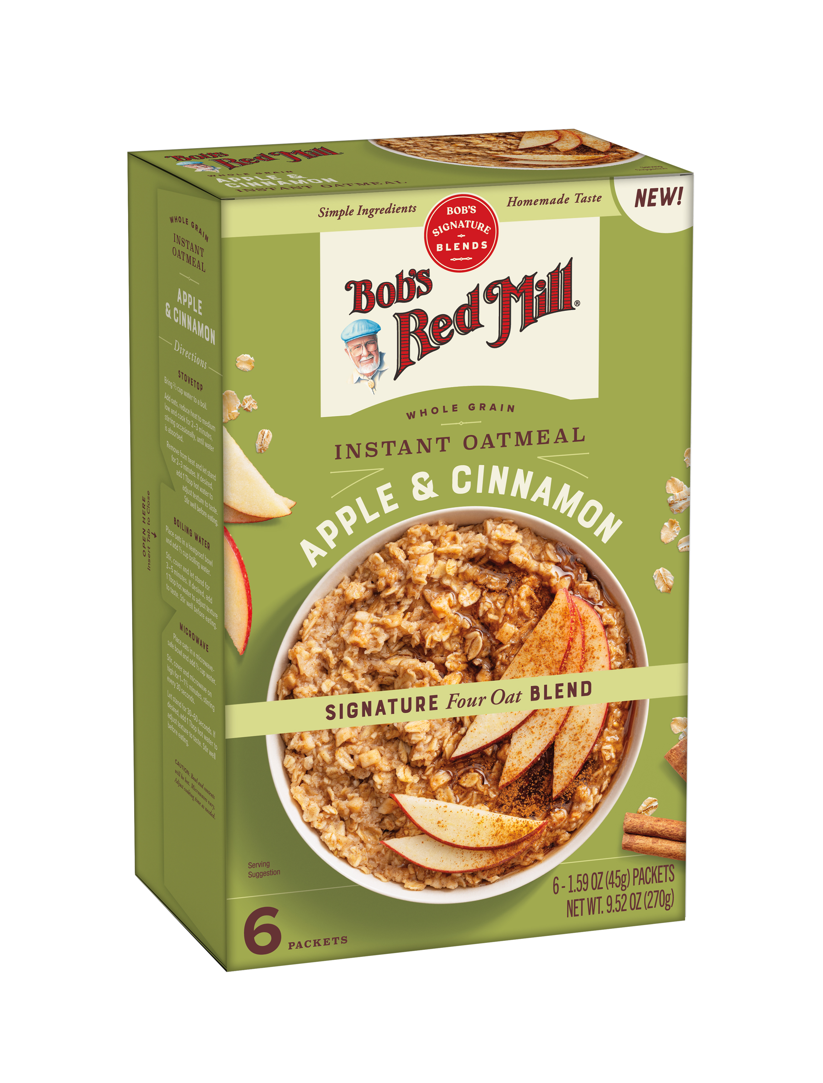 Oatmeal Packet Apple Cinnamon - Angle