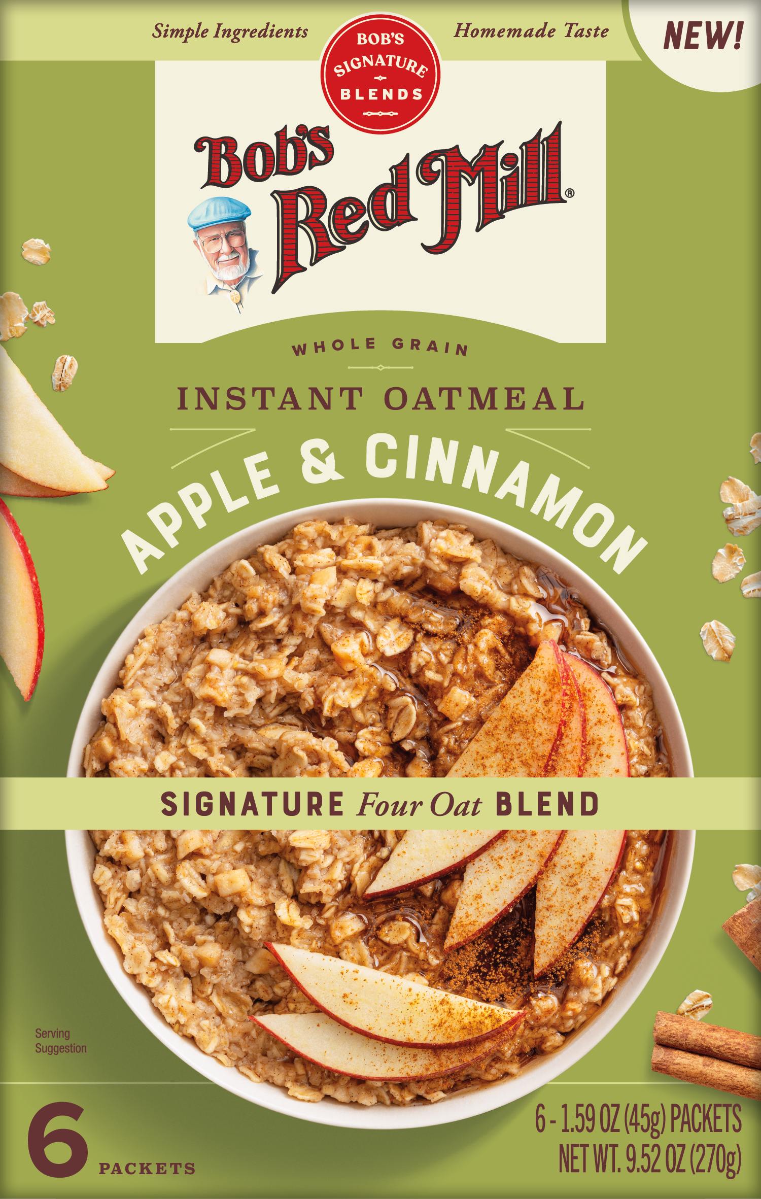 Oatmeal Packet Apple Cinnamon Front