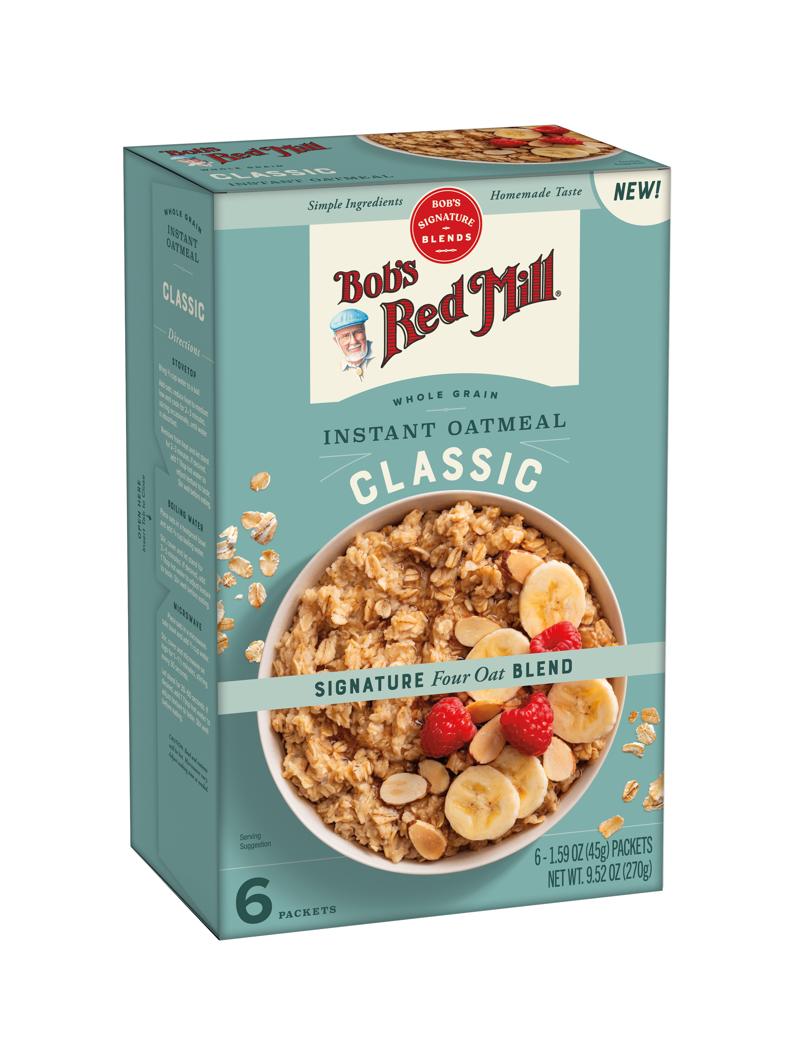 Oatmeal Packet Classic Angle