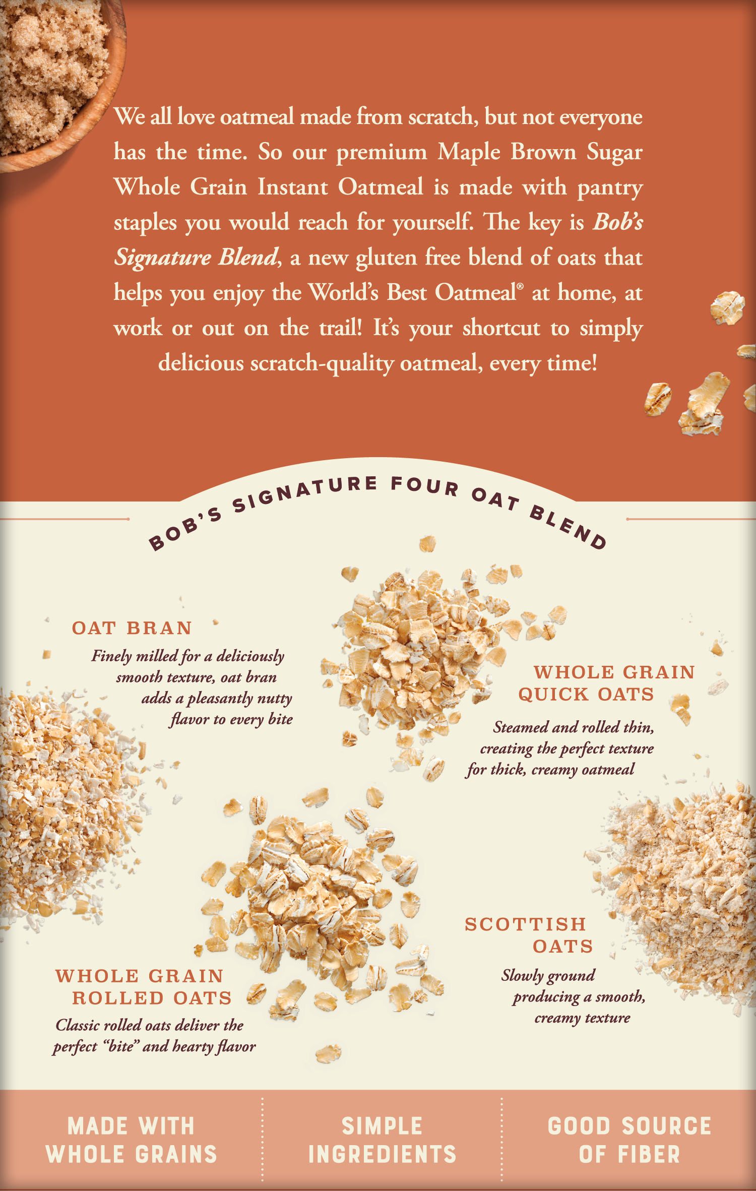 Oatmeal Packet Maple Brown Sugar Back