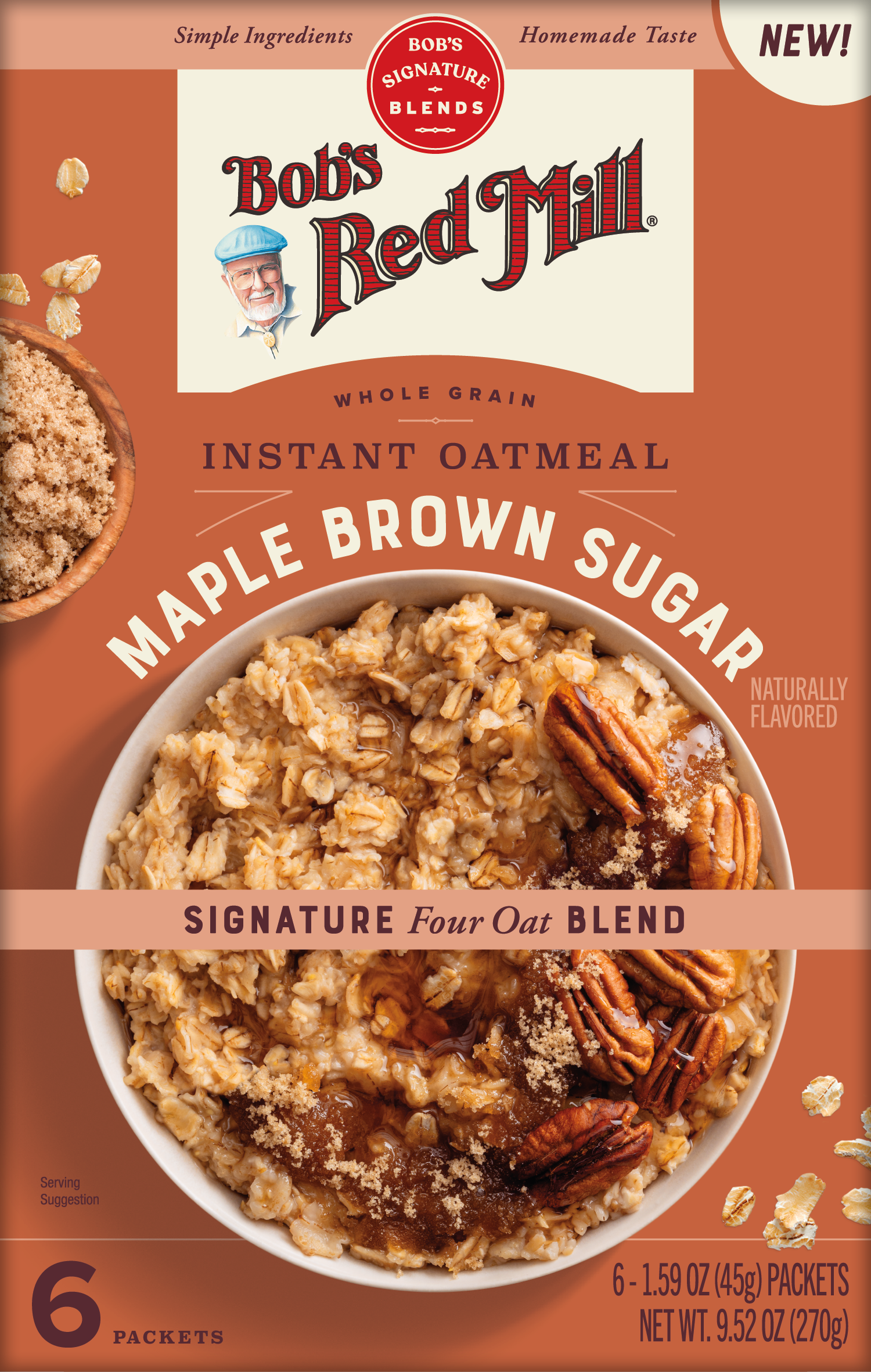 Oatmeal Packet Maple Brown Sugar Front