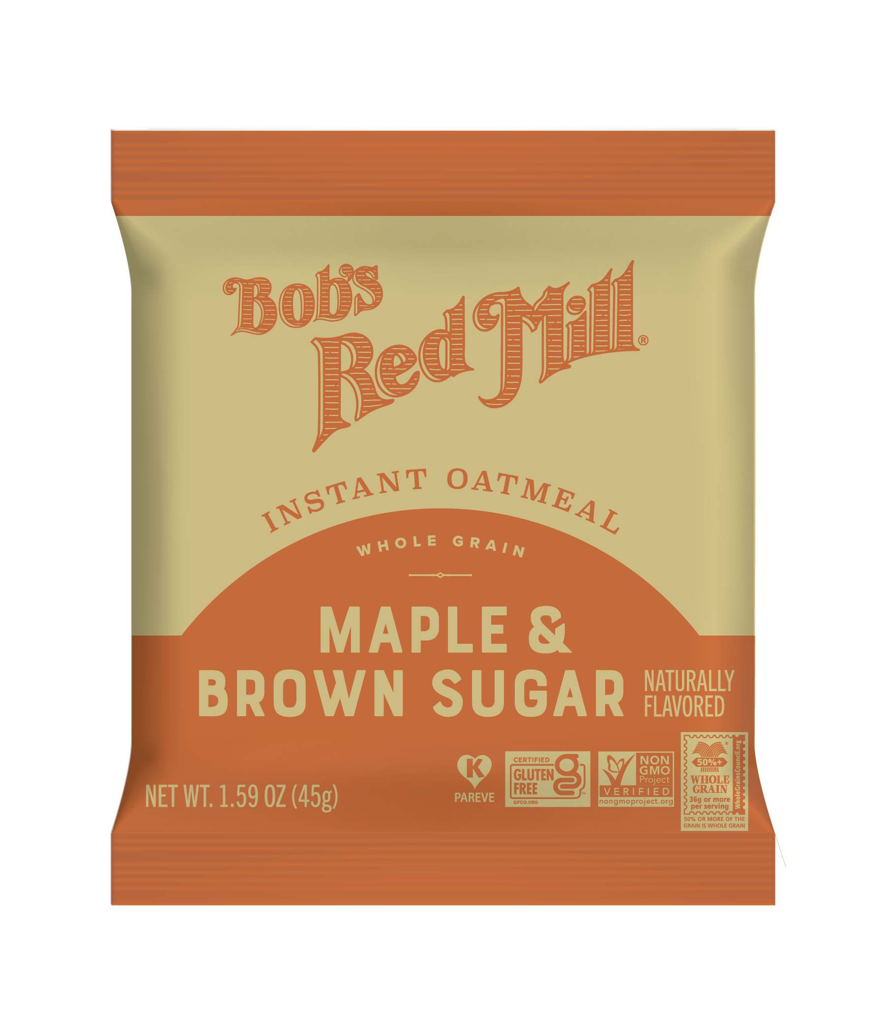 Oatmeal Packet Maple Brown Sugar Sachet Front