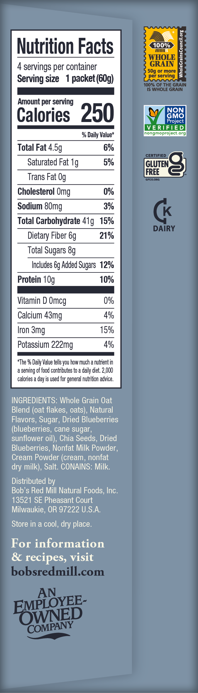 Overnight Protein Oats Blueberry Right