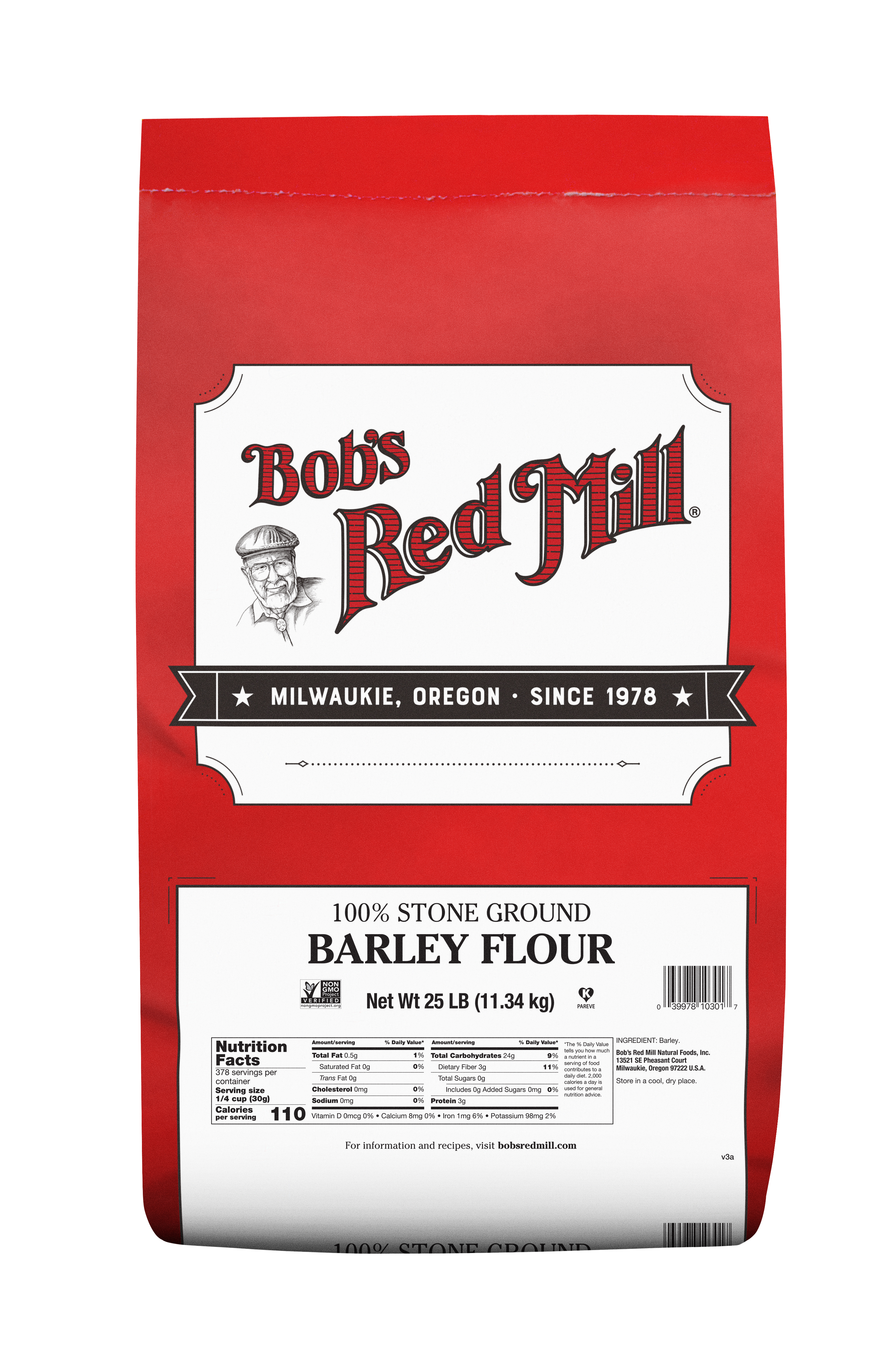 Barley flour - 25 lbs