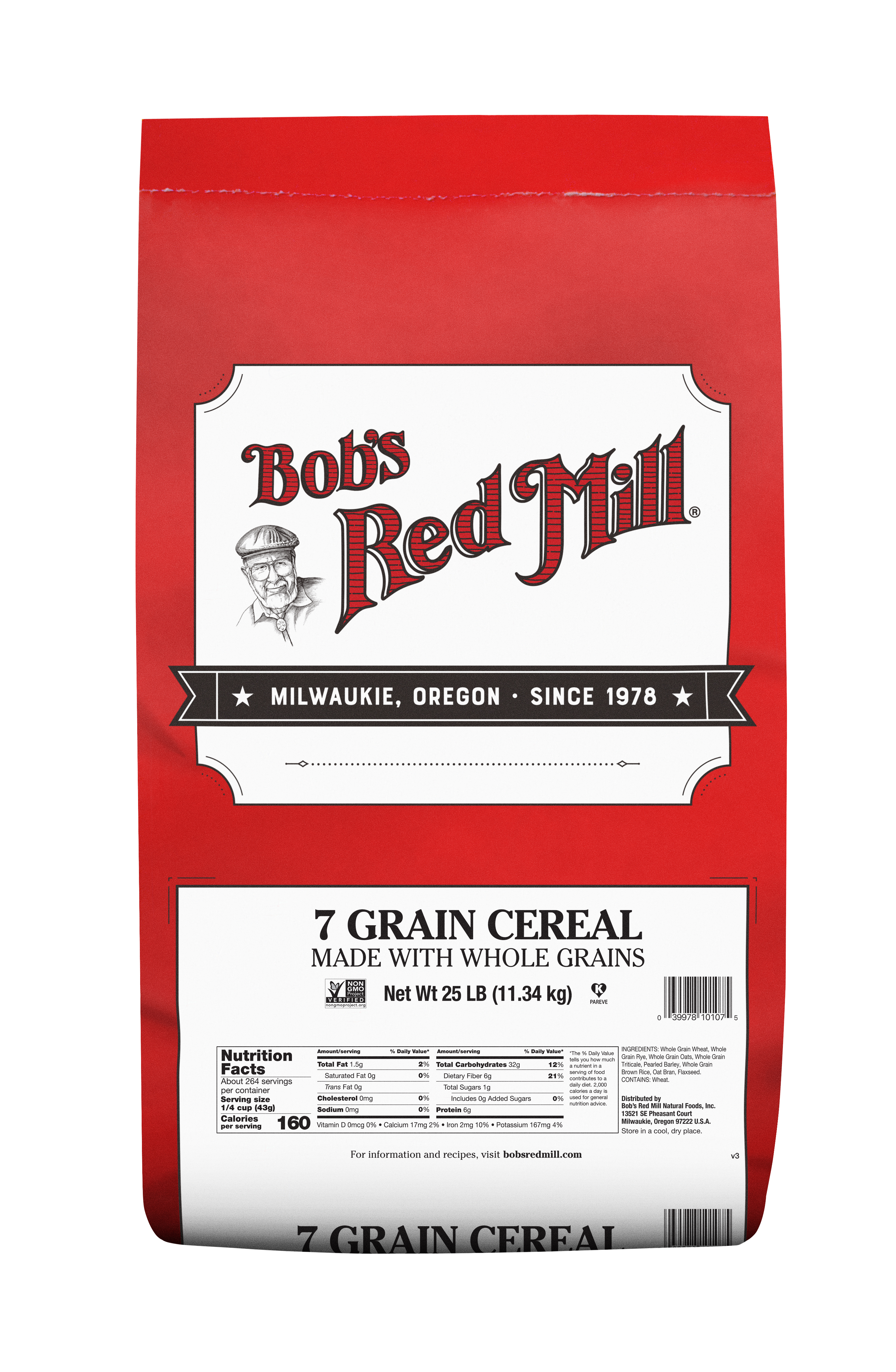 7 Grain Hot Cereal - 25 lbs