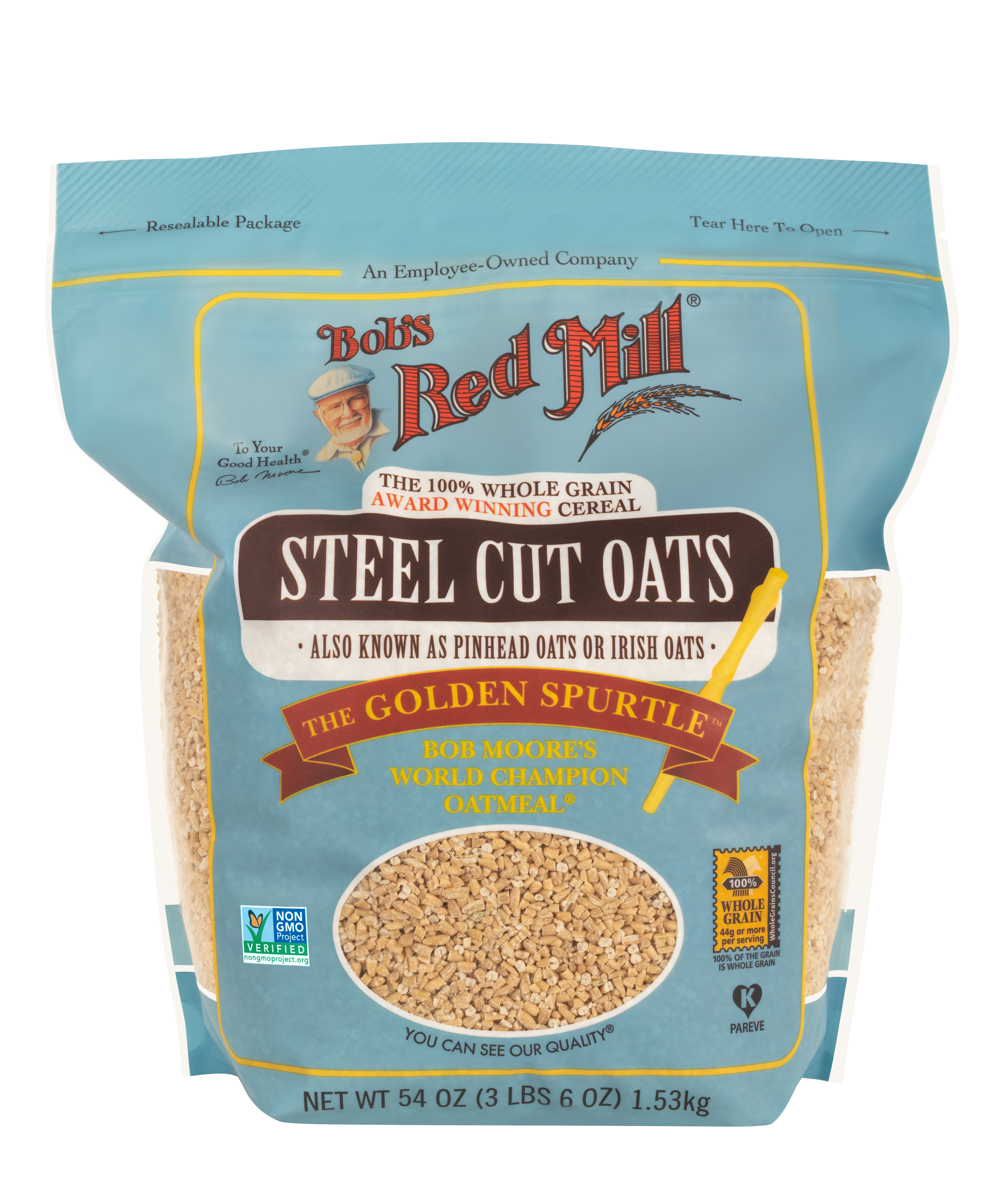 Oats Steel Cut- front 54 oz