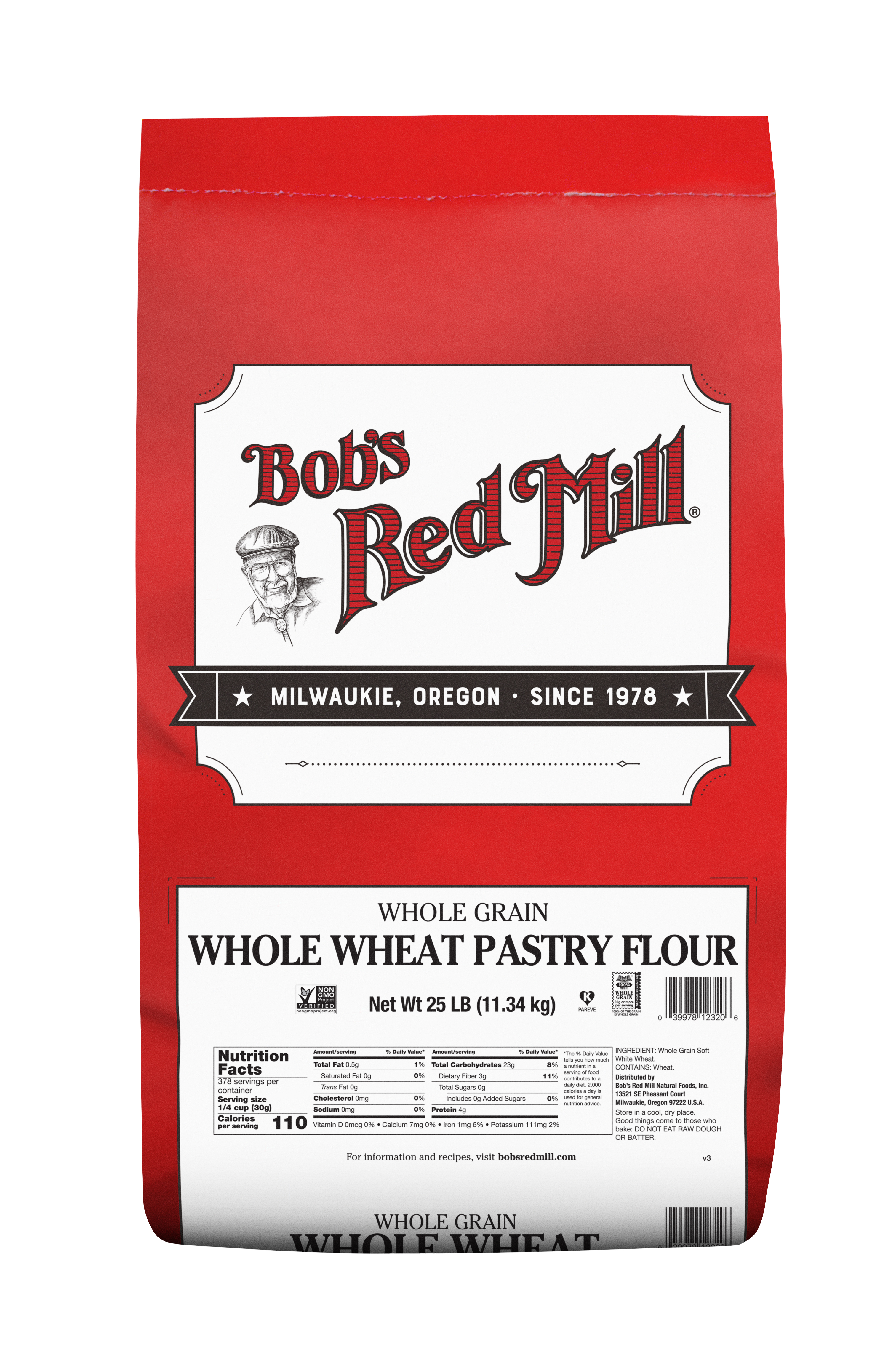 Whole Wheat Pastry Flour - 25 lbs