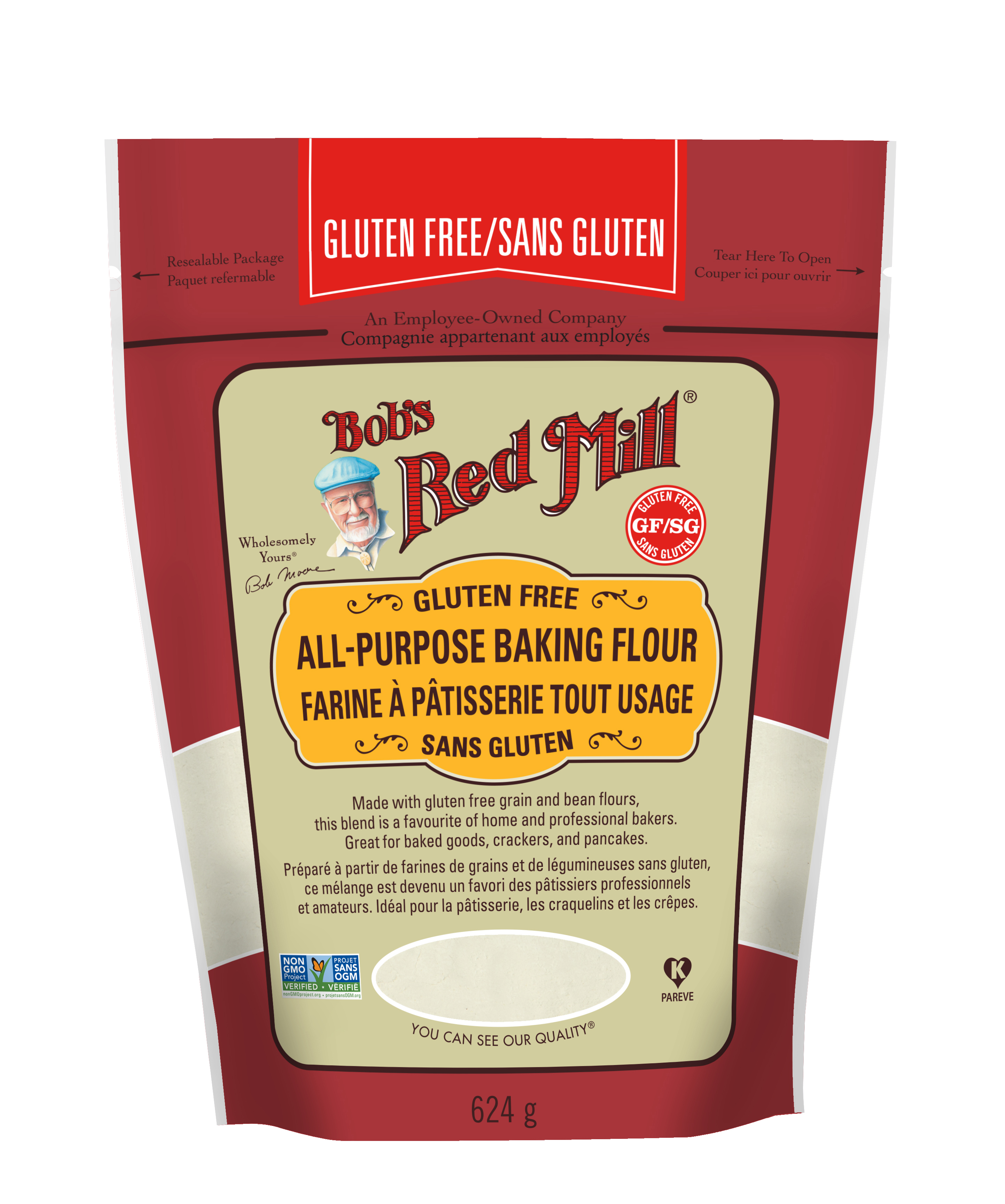 Gluten Free All Purpose Flour- Canadian- 624g front