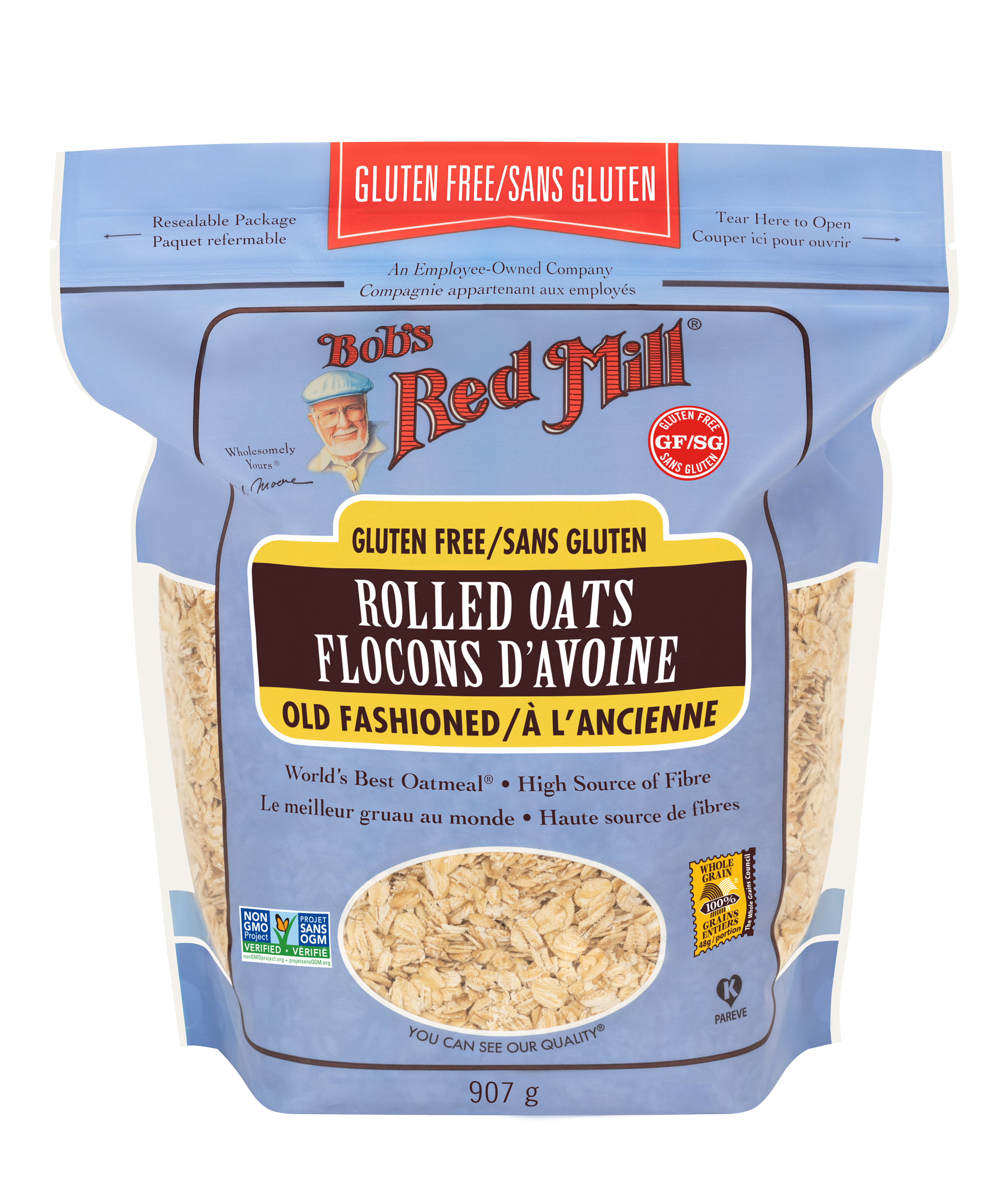 Gluten Free Regular Rolled Oats- Canadian- 907g