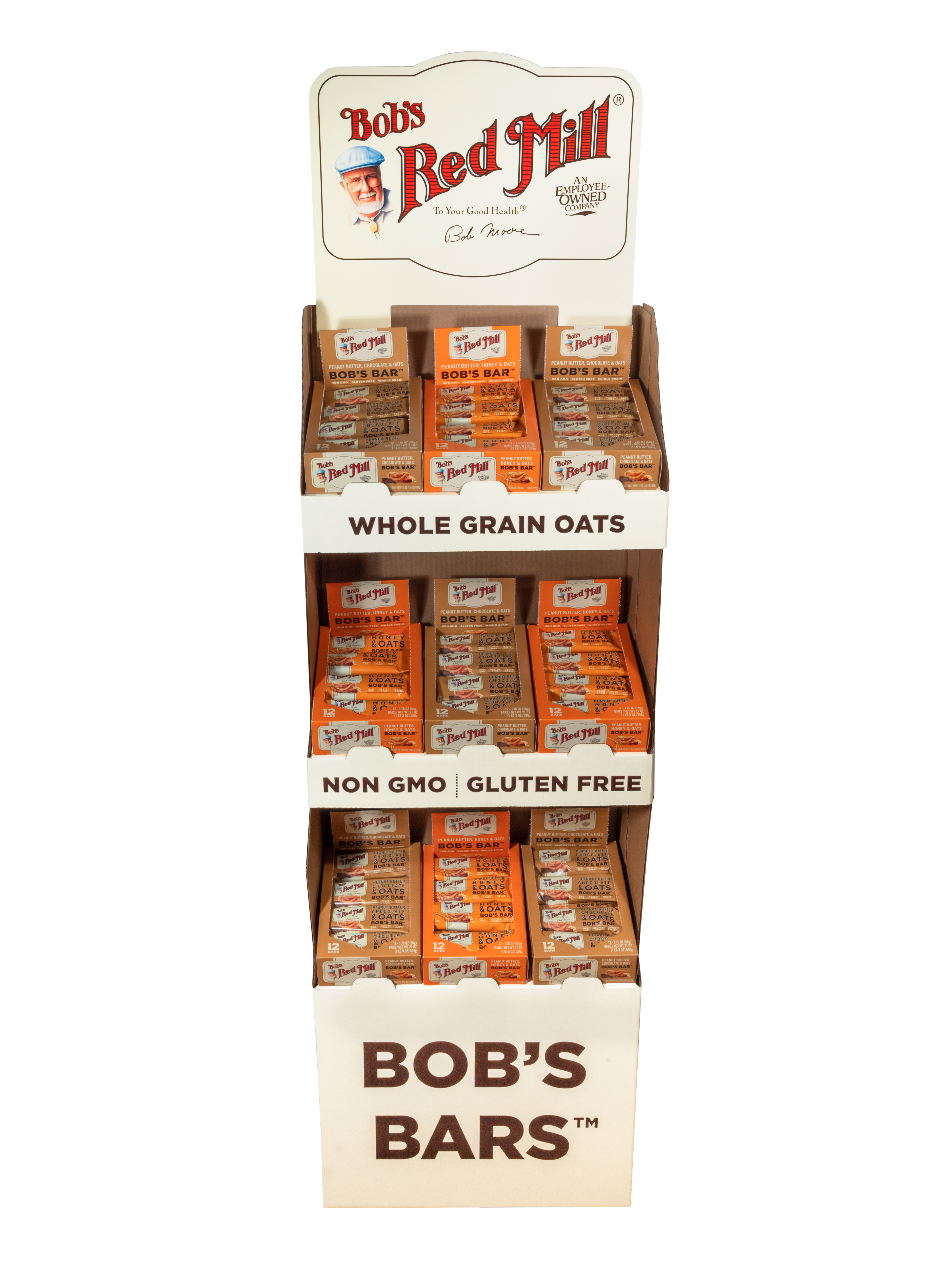 Shipper 2-Flavor Bobs Bar - Honey & Chocolate