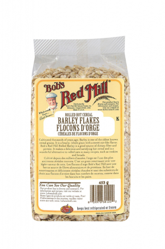 Rolled barley flakes - 453g - canadian - front