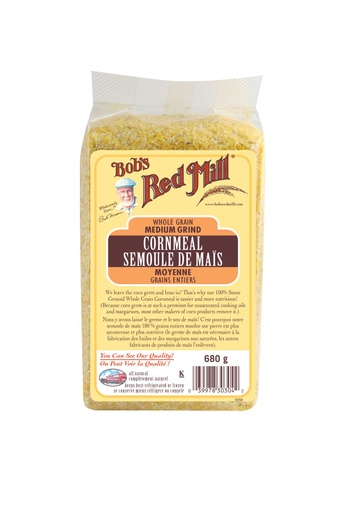 Cornmeal medium grind - canadian - 680g - front