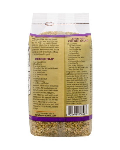 Organic Cracked freekeh - back