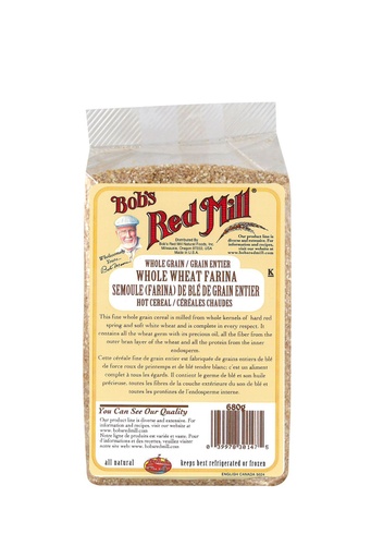 Whole wheat farina - canadian - 680g - front