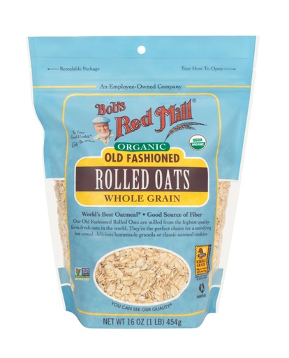 Organic Oats Regular Rolled - front - 16 oz