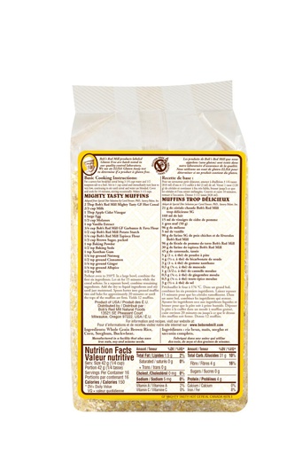 Mighty tasty hot cereal - canadian - 680g - back