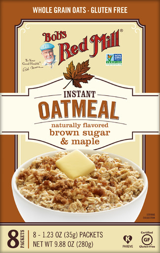 Brown Sugar & Maple Oatmeal Packets - Case Front