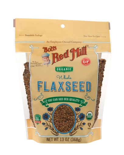 Organic Brown Flaxseed- front