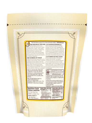 GF Flaxseed meal - canadian - 907g - back