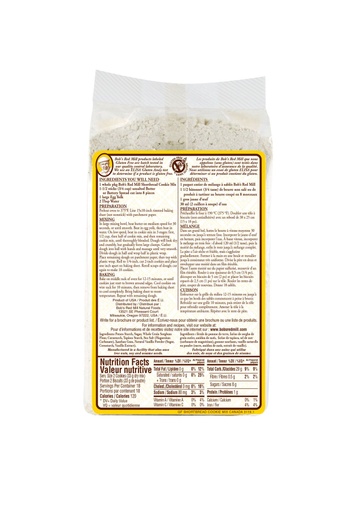 Gf shortbread cooking mix - canadian - 595g - back