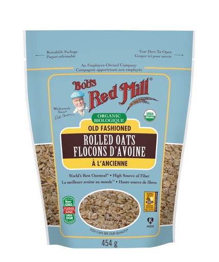 Organic Regular Rolled Oats- Canadian- 454g