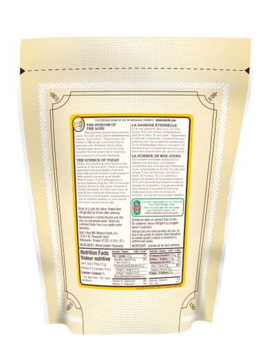 Golden Flaxseed Meal - 453g - SUP - back - CA