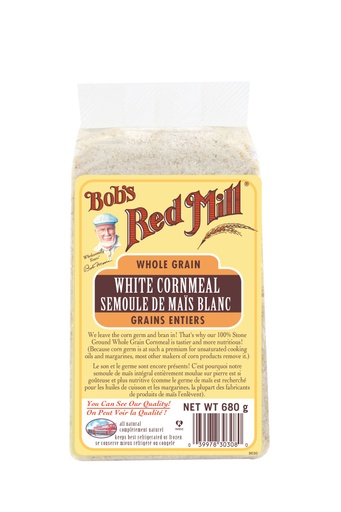White cornmeal - 680g - canadian - front