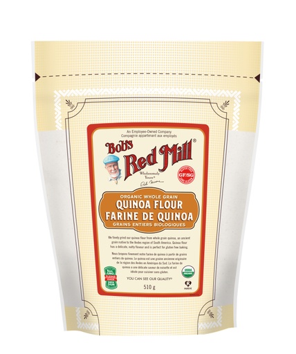 Organic Quinoa Flour- Canadian- 510g front