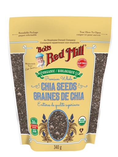 Organic Chia Seeds -340g - SUP - front - canadian