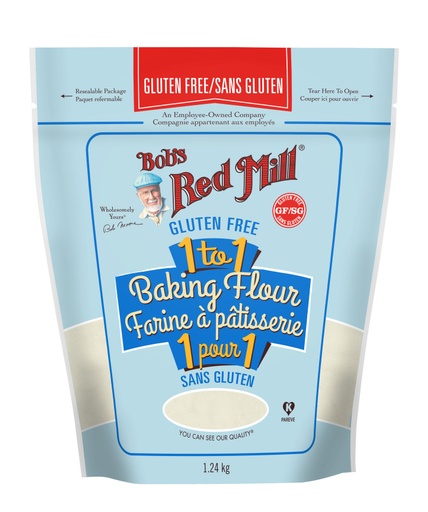 Gluten Free 1-to-1 Baking Flour- Canadian 1240g front