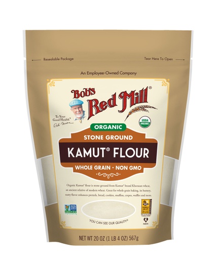 Organic Kamut Flour- front