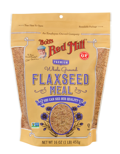 Flaxseed Meal Brown 16oz - Front