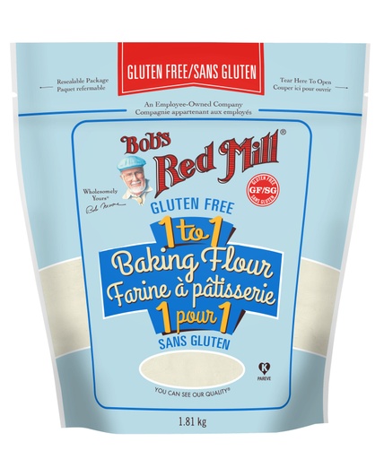 Gluten Free 1-to-1 Baking Flour- Canadian- 1814g front