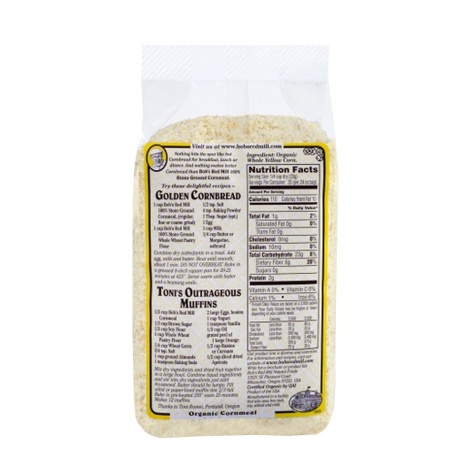 Organic Cornmeal medium - back