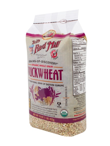 Organic Buckwheat groats raw - side