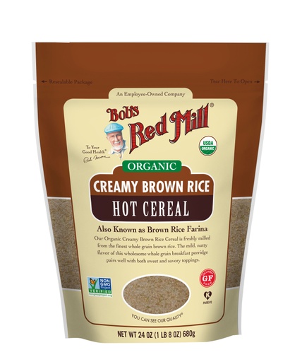 Organic Brown Rice Farina Hot Cereal - front