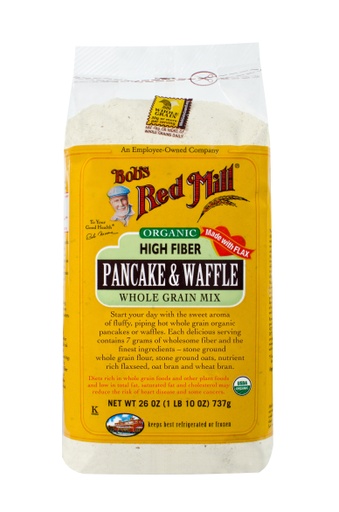 Organic High fiber pancake - front