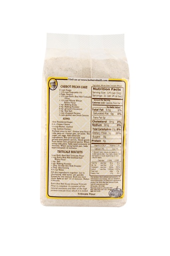 Triticale flour - back