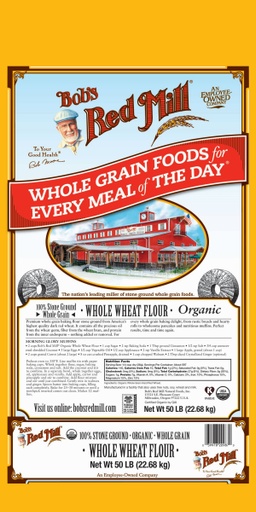 OG Whole Wheat Flour - 50 lbs