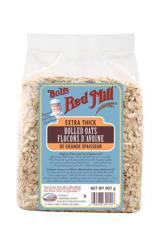 Extra thick rolled oats - canadian - 907g - front