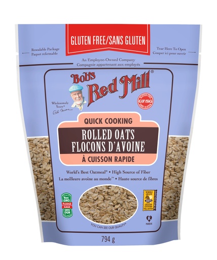 Gluten Free Quick Cooking Rolled Oats- Canadian- 794g