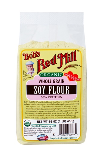 Organic Soy flour - front