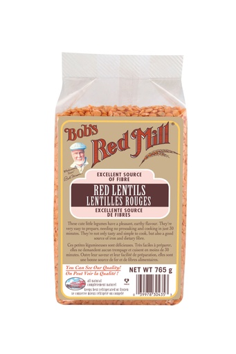 Red lentils - 765g - canadian - front