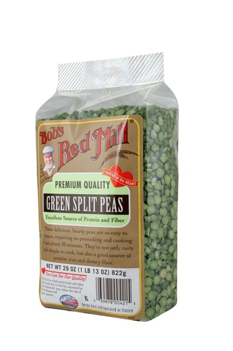 Beans green split peas - side
