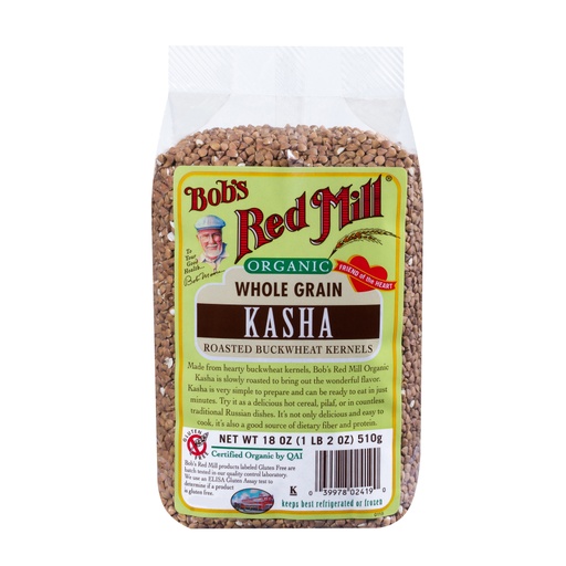 Organic Buckwheat toasted kasha - front