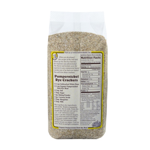 Organic Rye meal pumpernickel - back